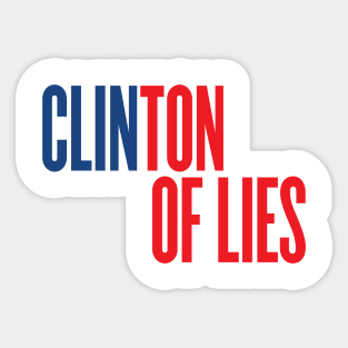 Clinton of Lies Sticker